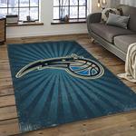 nba orlando magic basketball team logo sport carpet rectangle area rug for living room dark room olm5