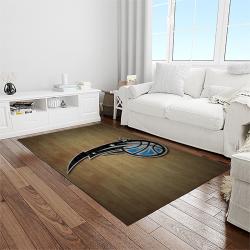 nba orlando magic basketball team logo sport carpet rectangle area rug for living room light room olm12