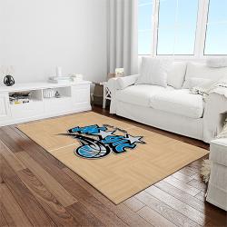 nba orlando magic basketball team logo sport carpet rectangle area rug for living room light room olm15