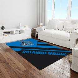 nba orlando magic basketball team logo sport carpet rectangle area rug for living room light room olm19