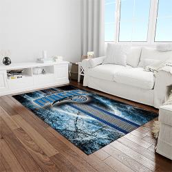 nba orlando magic basketball team logo sport carpet rectangle area rug for living room light room olm30