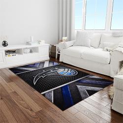 nba orlando magic basketball team logo sport carpet rectangle area rug for living room light room olm6