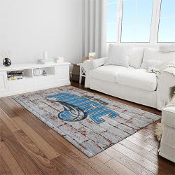 nba orlando magic basketball team logo sport carpet rectangle area rug for living room light room olm9