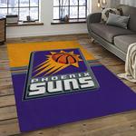nba phoenix suns basketball team logo sport carpet rectangle area rug for living room dark room ps11