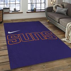 NBA Phoenix Suns Rectangle Rug Personalized Non-Slip Carpet Gift For Basketball Fans PS13