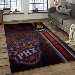 NBA Phoenix Suns Rectangle Rug Personalized Non-Slip Carpet Gift For Basketball Fans PS15