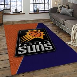 NBA Phoenix Suns Basketball Team Logo Sport Carpet Rectangle Area Rug For Living Room PS24