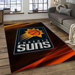 nba phoenix suns basketball team logo sport carpet rectangle area rug for living room dark room ps26