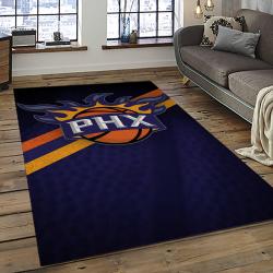 NBA Phoenix Suns Rectangle Rug Personalized Non-Slip Carpet Gift For Basketball Fans PS29