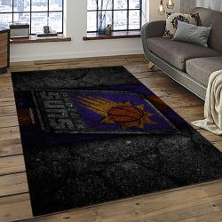 NBA Phoenix Suns Rectangle Rug Personalized Non-Slip Carpet Gift For Basketball Fans PS37