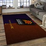 nba phoenix suns basketball team logo sport carpet rectangle area rug for living room dark room ps45