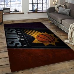 NBA Phoenix Suns Rectangle Rug Personalized Non-Slip Carpet Gift For Basketball Fans PS46