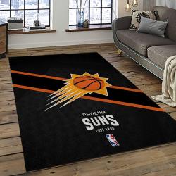 NBA Phoenix Suns Rectangle Rug Personalized Non-Slip Carpet Gift For Basketball Fans PS51