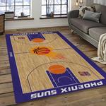 nba phoenix suns basketball team logo sport carpet rectangle area rug for living room dark room ps7