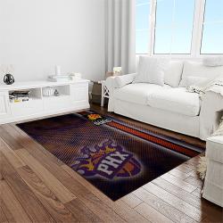 nba phoenix suns basketball team logo sport carpet rectangle area rug for living room light room ps15