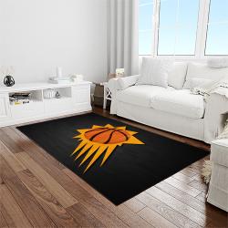 nba phoenix suns basketball team logo sport carpet rectangle area rug for living room light room ps19