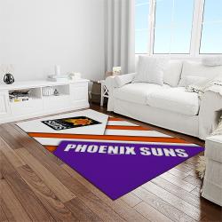 nba phoenix suns basketball team logo sport carpet rectangle area rug for living room light room ps30
