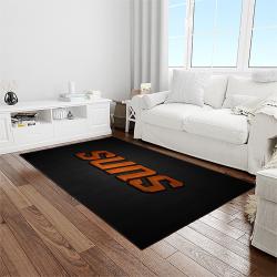nba phoenix suns basketball team logo sport carpet rectangle area rug for living room light room ps31
