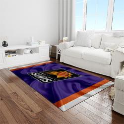 nba phoenix suns basketball team logo sport carpet rectangle area rug for living room light room ps33