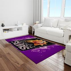 nba phoenix suns basketball team logo sport carpet rectangle area rug for living room light room ps44