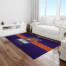 nba phoenix suns basketball team logo sport carpet rectangle area rug for living room light room ps5
