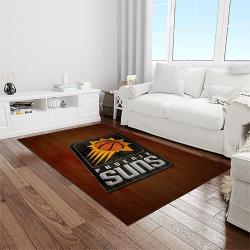 nba phoenix suns basketball team logo sport carpet rectangle area rug for living room light room ps50