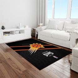 nba phoenix suns basketball team logo sport carpet rectangle area rug for living room light room ps51