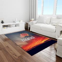 nba phoenix suns basketball team logo sport carpet rectangle area rug for living room light room ps52