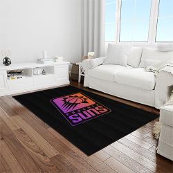 nba phoenix suns basketball team logo sport carpet rectangle area rug for living room light room ps8