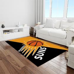 nba phoenix suns basketball team logo sport carpet rectangle area rug for living room light room ps9