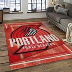 nba portland trail blazers basketball team logo sport carpet rectangle area rug for living room dark room ptb10