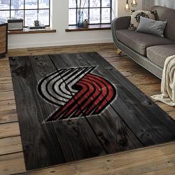 NBA Portland Trail Blazers Rectangle Rug Personalized Non-Slip Carpet Gift For Basketball Fans PTB15