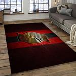 nba portland trail blazers basketball team logo sport carpet rectangle area rug for living room dark room ptb36