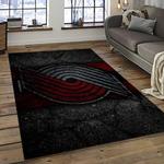 nba portland trail blazers basketball team logo sport carpet rectangle area rug for living room dark room ptb38