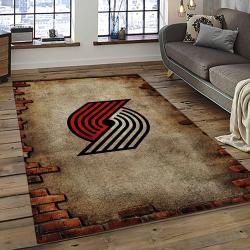 NBA Portland Trail Blazers Rectangle Rug Personalized Non-Slip Carpet Gift For Basketball Fans PTB4