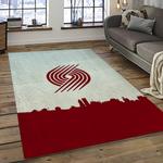 nba portland trail blazers basketball team logo sport carpet rectangle area rug for living room dark room ptb5