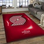 nba portland trail blazers basketball team logo sport carpet rectangle area rug for living room dark room ptb6