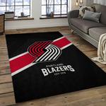 nba portland trail blazers basketball team logo sport carpet rectangle area rug for living room dark room ptb8