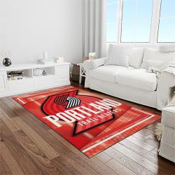 nba portland trail blazers basketball team logo sport carpet rectangle area rug for living room light room ptb10