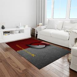 nba portland trail blazers basketball team logo sport carpet rectangle area rug for living room light room ptb28