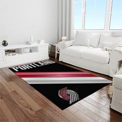 nba portland trail blazers basketball team logo sport carpet rectangle area rug for living room light room ptb39