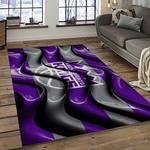 nba sacramento kings basketball team logo sport carpet rectangle area rug for living room dark room sck10
