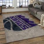 nba sacramento kings basketball team logo sport carpet rectangle area rug for living room dark room sck12