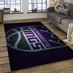 NBA Sacramento Kings Rectangle Rug Personalized Non-Slip Carpet Gift For Basketball Fans SCK17