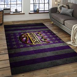 NBA Sacramento Kings Rectangle Rug Personalized Non-Slip Carpet Gift For Basketball Fans SCK19