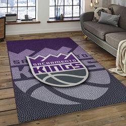 NBA Sacramento Kings Rectangle Rug Personalized Non-Slip Carpet Gift For Basketball Fans SCK22