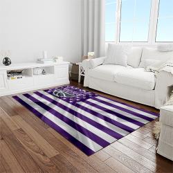 nba sacramento kings basketball team logo sport carpet rectangle area rug for living room light room sck14