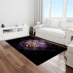 nba sacramento kings basketball team logo sport carpet rectangle area rug for living room light room sck5