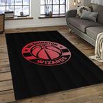 nba washington wizards basketball team logo sport carpet rectangle area rug for living room dark room wsw10