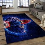 nba washington wizards basketball team logo sport carpet rectangle area rug for living room dark room wsw19
